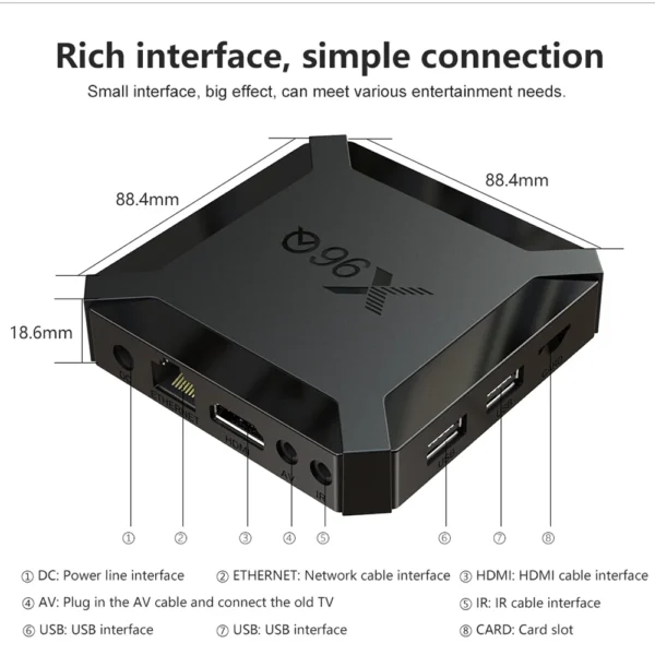 Smart Box X96Q Mini Quad Core 2G+16G 4K 60FPS ANDROID 10V - Image 2